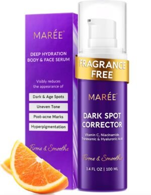 MAREE Dark Spot Remover for Face and Body – Dark Spot Corrector Serum – Hyperpigmentation, Melasma, Sun & Age Spots – Black & Brown Spot Remover for Women – Crema para Manchas Oscuras en la Cara