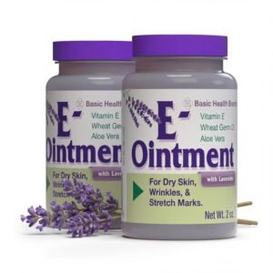 Basic Brands – Vitamin E Ointment with Lavender – 2oz – Moisture Enhancing – 2-Pack