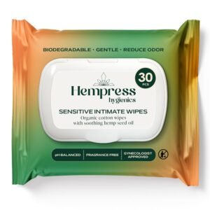Sensitive Intimate Wipes for Women, Gentle, pH-Balanced Feminine Care for Delicate Areas – Vaginal, Face & Body – 100% Cotton, Fragrance Free, Non Toxic, Skin-Friendly (30 Count)