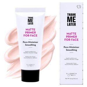 Elizabeth Mott Thank Me Later Pore Minimizer Primer for Face – Soft-Matte Finish – Smooths the Look of Pores, Mattifying Face Primer, Lightweight K-Beauty Formula, Leaping Bunny Certified, 30g