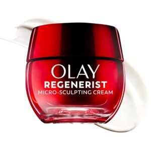Olay Face Moisturizer, Regenerist Micro-Sculpting Facial Cream for Women – Anti-Aging, Anti-Wrinkle, Firming Skin Care – Triple Collagen Cream, Peptide Moisturizer, Hyaluronic Acid, Niacinamide, 1.7oz