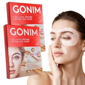 GONIM Under Eye Patches 360° Fit, Eye Mask with Collagen Peptide,Salmon DNA PDRN,Retinol,Caffeine & Niacinamide, PDRN Eye Patches for Puffy Eyes and Dark Circles, Gifts for Women, Hydrating 4pairsx2