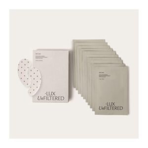 + Lux Unfiltered Iced Latte Cooling Under Eye Patches – Anti-Slip Caffeine Infused Korean Eye Mask – Reduces Puffiness, Brightens & Hydrates – Niacinamide & Hyaluronic Acid – Vegan – 10 Pairs