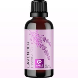 Pure Lavender Essential Oil – Lavender Oil for Hair Skin and Nails Plus Aromatherapy Diffusers Humidifiers Linens and Baths for at Home Spa Self Care – Premium Grade Non-GMO in Glass Bottle (1 Fl Oz)