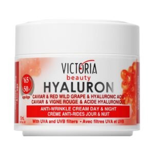 Victoria Beauty Hyaluron, Retinol, Caviar and Red-Grape Anti-Wrinkle Lifting Day and Night Cream – Anti-Aging Face Moisturizer with Hyaluronic Acid fo Ages 50 to 65+ (50ml)