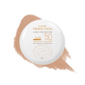 Avène Mineral Tinted Compact SPF 50, 100% Mineral Filter Tinted Sunscreen, Fragrance-Free for Sensitive, Water Resistant, Non-Greasy, Does not Contain Avène Thermal Spring Water