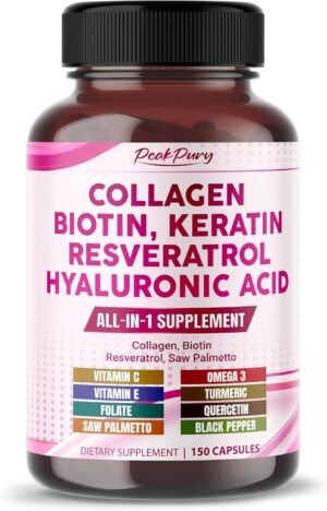 Collagen Biotin Resveratrol Saw Palmetto – Skin, Joint Health Support