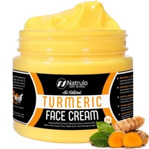 Turmeric Cream for Face & Body – All Natural Turmeric Cream Skin Brightening Lotion – Turmeric Cream Cleanses Skin, Fights Acne, Evens Tone – Pure Handcrafted Skincare Made in the USA 2 Oz