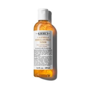 Kiehl’s Calendula Herbal Extract Alcohol-Free Toner, Soothing Facial Toner for Normal to Oily Skin, Visibly Reduces Redness & Oil, Improves Skin Texture, Paraben-Free, Fragrance-Free, Non-acnegenic