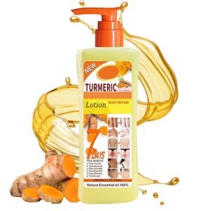 Soft 7 Turmeric Body Oil Lotion, Turmeric Oil Lotion for Skin Hyperpigmentation, Tumeric Lotions for Bodys, Body Lotions for Women Moisturizing & Smoothing for All Skin Types 10 Fl Oz