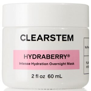 CLEARSTEM HYDRABERRY Hydrating Face Mask for Women – Night Mask for Sleeping for Women with Ceramides, Arnica & Magnesium PCA – Overnight Mask for Evening Hydration to Nourish & Protect Skin Barrier