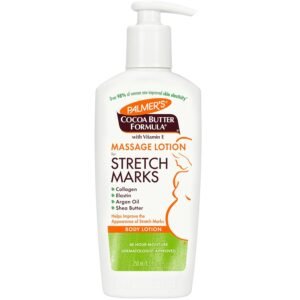 Palmer’s Cocoa Butter Formula Massage Lotion For Stretch Marks, Pregnancy Skin Care, Belly Cream with Collagen, Elastin, Argan OIl and Shea Butter, 8.5 Ounces