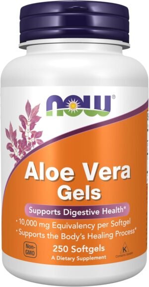 Now Foods Aloe Vera Gels, 10000 mg 250 Softgels