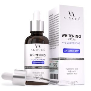 ALMOES Facial Serums,L-Glutathione Serum for Skin Moisturising,Balance Skin Tone, lmprove Elasticity- with Hyaluronic Acid, Kojic Acid, Antioxidant Face Serums,30ML