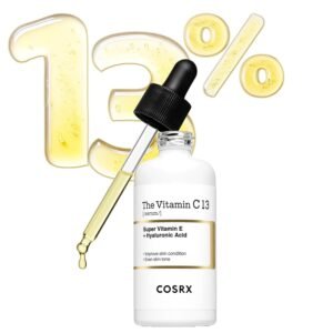 COSRX Pure Vitamin C 13% Serum (Renewal) with Vitamin E & Hyaluronic Acid, Korean Vitamin C Serum, Hydrating Facial Serum for Uneven Skin Tone, Dull Skin, 0.67 oz, Korean Skin Care