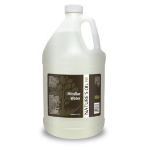 Nature’s Oil Micellar Water 1 Gallon (128 fl oz) – All in one Makeup Remover & Facial Cleanser, No-Rinse, Gentle for Sensitive Skin, Oil-Alcohol-Fragrance Free, Pro Size Refill
