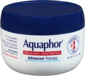 Aquaphor Healing Ointment Advanced Therapy Skin Protectant, Dry Skin Body Moisturizer, 3.5 Oz Jar, Pack of 1