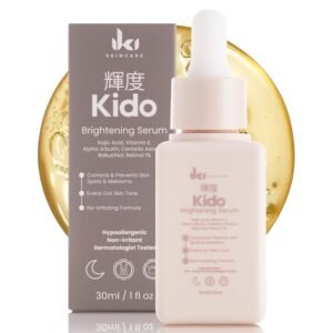 Kido Brightening Serum – Fades Dark Spots & Evens Skin Tone – Boosts Natural Glow – Non-Irritating Formula – Hydrates & Restores – Enriched with Kojic Acid – Suitable for Sensitive Skin