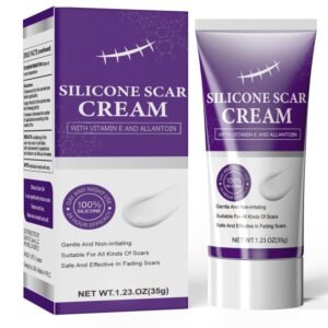 Silicone Scar Cream Scar Gel – Advanced Scar Removal Cream for Surgical Scars, Stretch Marks, Acne, C-Section, Keloids, Old & New Scars Scar Treatment from Body & Face, 35g (1.23Oz)