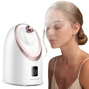 Vanity Planet Senia Hot and Cold Facial Steamer – Face Steamer for Facial Deep Cleaning, Aromatherapy, Detoxifying and Moisturizing – Steamer for Face with 6-Mode Smart Steam Technology