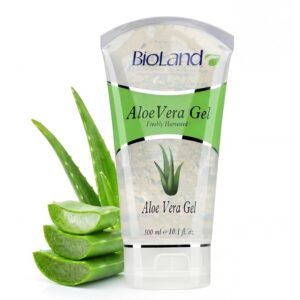 Bioland Aloe Vera Gel – Freshly Harvested & Cold Processed – Hydrating Gel for Sunburn Relief – Daily Moisturizer for All Skin Types – 10.14 fl oz (300 mL)