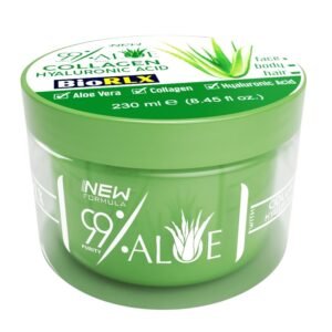 BioRLX 99% Aloe Vera Gel with Collagen and Hyaluronic Acid (Jar, 8.5 fl.oz)