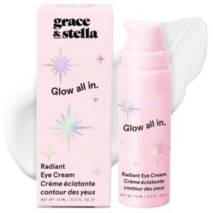 grace & stella Retinol & Caffeine Under Eye Serum Anti Aging – Travel Essentials – Hydrating Cream with Niacinamide, Peptides – Reduce Wrinkles, Crow’s Feet, Puffiness – Vegan Skincare (0.5 floz/15ml)