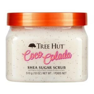 Tree Hut Coco Colada Body Scrub, Exfoliating & Hydrating Sugar Scrub with Shea Butter & Essential Oils, Smooth Skin, Body Exfoliator For All Skin Types, Self Care Gifts for Women, Vegan, 18 Oz