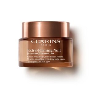 Clarins NEW Extra-Firming Night Moisturizer | Firming and Renewing Anti Aging Night Cream | Contains Collagen Polypeptide, Avocado Peptides & Niacinamide | Refillable | All Skin Types | 1.7 Ounces