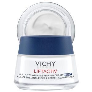 Vichy LiftActiv Supreme Night Cream, Anti Aging Face Cream with Vitamin C and Rhamnose to Firm and Brighten, Suitable for Sensitive Skin