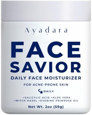 Ayadara Acne Facial Moisturizer, 2 fl oz, Advanced Oil Control Face Moisturizer for Oily Skin, Hydrating Acne Cream & Anti Acne Moisturizer for Face, Powerful Skin Care Regimen for Men & Women
