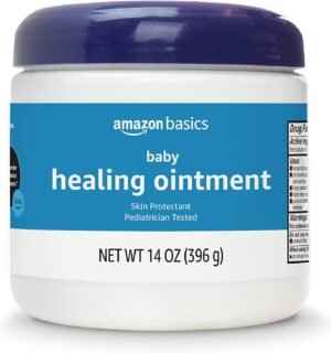 Amazon Basics Healing Ointment for Babies, Skin Protectant for Dry or Cracked Skin, Pediatrician Tested, 14 Ounce, 1-Pack (Previously Solimo)