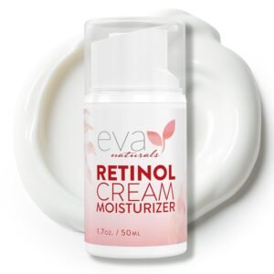 Eva Naturals Anti-Aging Retinol Cream For Face – Anti-wrinkle Retinol-Complex Moisturizer Day & Night Cream w/Hyaluronic Acid & Vitamin E For Women & Men – Reduce Fine Lines & Dark Spots – 1.7 Fl Oz