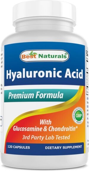 Best Naturals Hyaluronic Acid 100 mg 120 Capsules – Support Healthy Joints and Youthful Skin (859375002702)
