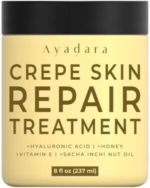 AYADARA Crepey Skin Repair cream 8oz, Firming Lotion for Loose Skin, Crepe Corrector Collagen Cream for Body Tightening, Wrinkle Cream for Face, Neck, Arms and Legs, 500+ Uses