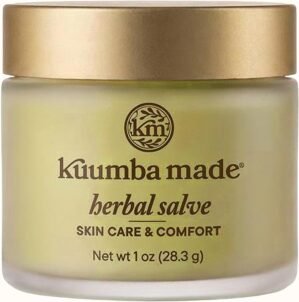 Kuumba Made Herbal Salve, Skin Care & Comfort Balm with Calendula & Comfrey for Dry, Irritated Skin, 1 Oz