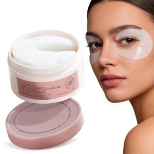 Ycz Under Eye Patches (60 ct) – Caffeine Eye Masks for Puffy Eyes, Dark Circles & Fine Lines, Hydrating Collagen Masks with Niacinamide for Depuffing, Anti-Aging 360° Full Eye Care, Gifts for Women