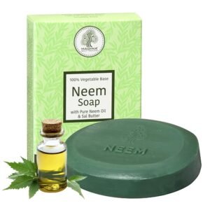 Madina Neem Advance Soap Bar – Deep Cleansing, Purifying, Moisturizing, Vegetable-Based, Halal & RSPO Certified, Gentle Cleanser for Face & Body, 6 Pack (3.5 oz Each)