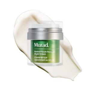 Murad Retinol Youth Renewal Night Cream – Anti-Aging Moisturizer with Retinol Tri-Active Technology and Niacinamide Gently Fights Wrinkles and Fine Lines, Boosts Radiance and Firms Skin – 1.7 Fl Oz