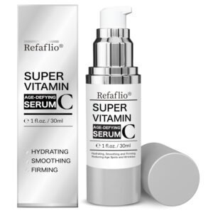 Super Vitamin C Serum for Women over 70, Wrinkle Cream for Face, Anti Aging Cream, Hydrates, Softens, Lifts and Firms Super Vitamin C Serum (30ml, Orange)
