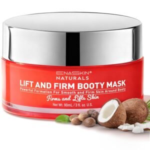 Enaskin Naturals Anti Cellulite Body Firming Cream: Tightening & Lifting Booty Lotion with 3D Thermal Tech for Thighs, Belly, Bum & Women Sagging Skin, Shea Butter & Coconut Oil, 3.4 oz