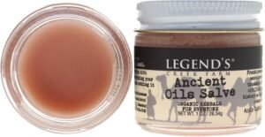 Legend’s Creek Farm Herbal Salve – Healing Ointment with Frankincense, Myrrh, & Copaiba – Natural Balm for Skin Irritations & Body Aches – 1oz. Healing Balm Handmade in USA (Ancient Oils S.)