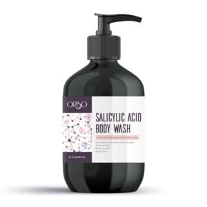 Salicylic Acid Body Wash – For Dry and Rough Textured Skin – Gentle Exfoliating Cleanser with Glycolic & Lactic Acid – Helps Smooth Skin Texture – 16 oz