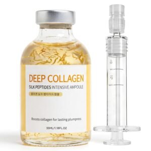 Deep Collagen Serum Silk Peptide Ampoule, Korean Anti Aging Serum for Face with Collagen & Peptide, Moisturizes Improves Elasticity (35, Milliliters)