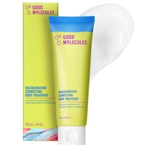 Good Molecules Discoloration Correcting Body Treatment – Anti-Pigment Cream with Niacinamide, Tranexamic Acid – Target Dark Spots and Moisturize – Skincare for Body