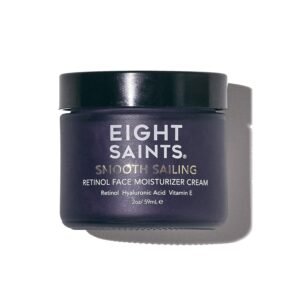 Eight Saints Retinol Facial Moisturizer Cream, For Firming Face, Neck & Eye Wrinkles and Lines, Deep Hydrating Lotion, Fragrance-Free, with Retinol, Hyaluronic Acid, and Vitamin E, 2 Ounces