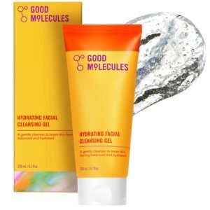 Good Molecules Hydrating Facial Cleansing Gel – Face Wash with Rosewater and Pineapple Extracts to Brighten, Cleanse, and Moisturize – Facial Cleanser, Skin Care