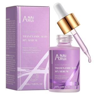 ANAI RUI 10% Tranexamic Acid Face Serum with Niacinamide, Kojic Acid, Arbutin & Ceramide, Lightweight Hydrating Serum for Uneven Skin Tone & Smooth Texture, Fragrance-Free, 1.05 Fl Oz