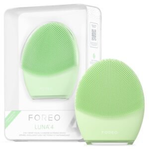 FOREO LUNA 4 Face Cleansing Brush – Massager – Anti Aging – Enhances Absorption of Facial Skin Care Products – Simple Skin Care Tools – Combination Skin