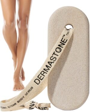 LEG & BODY SCRUB – Deep Exfoliating Stone Body Scrubber for Strawberry Legs Treatment, Leg Exfoliator Ingrown Hair, Dead Skin Remover, Foot Scrub & Natural Body Exfoliator for Women Men